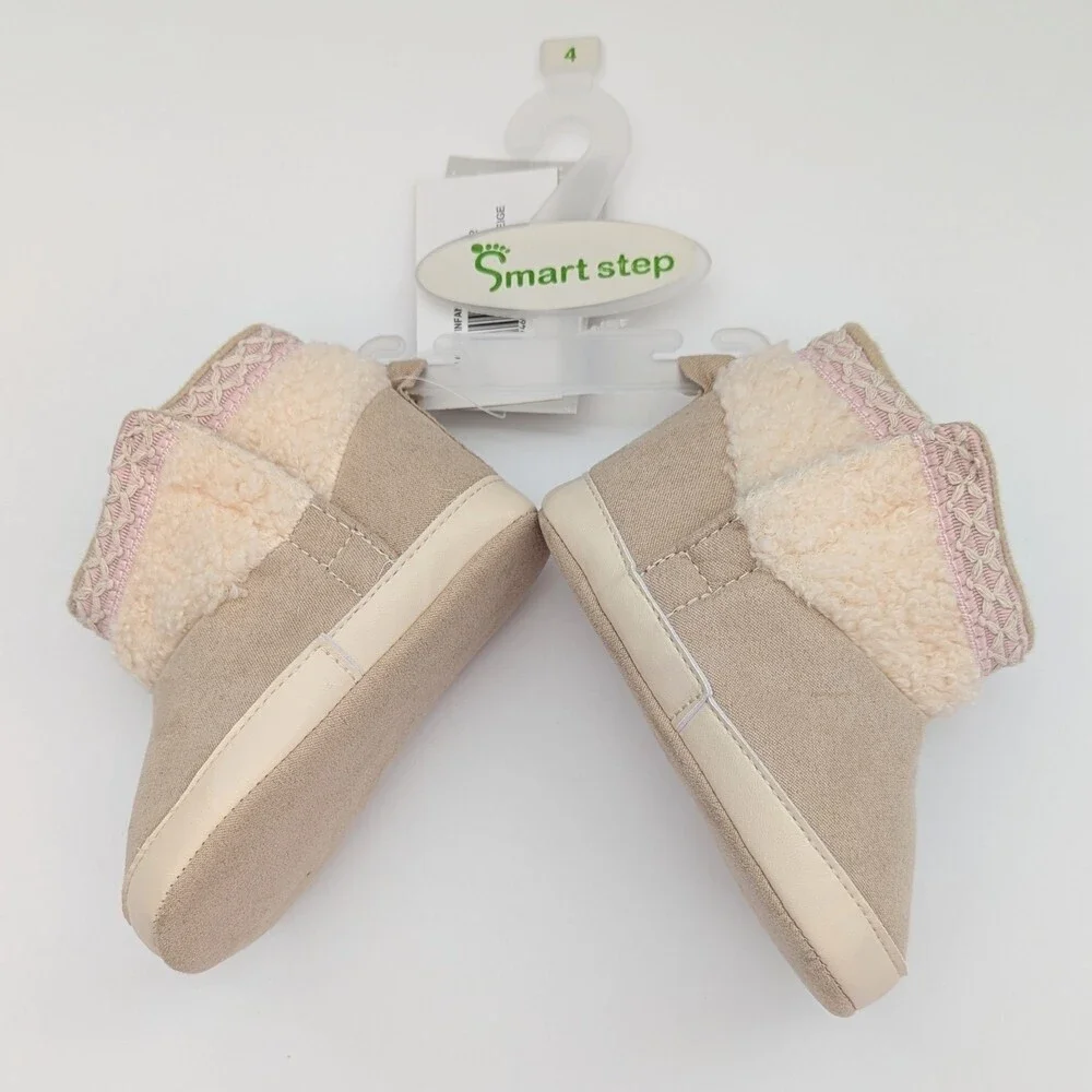 NWT Baby (Size 4) Booties/Boots/Slippers/Moccasins w/Velcro For Easy On/Off
